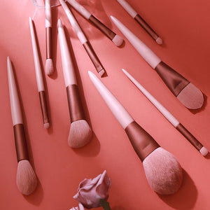 
            
                Load image into Gallery viewer, Rose Makeup Brush Set Of 10
            
        