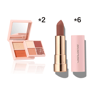 
            
                Load image into Gallery viewer, 6 Lipsticks &amp;amp; 2 Eyeshadow All-in-one Set
            
        